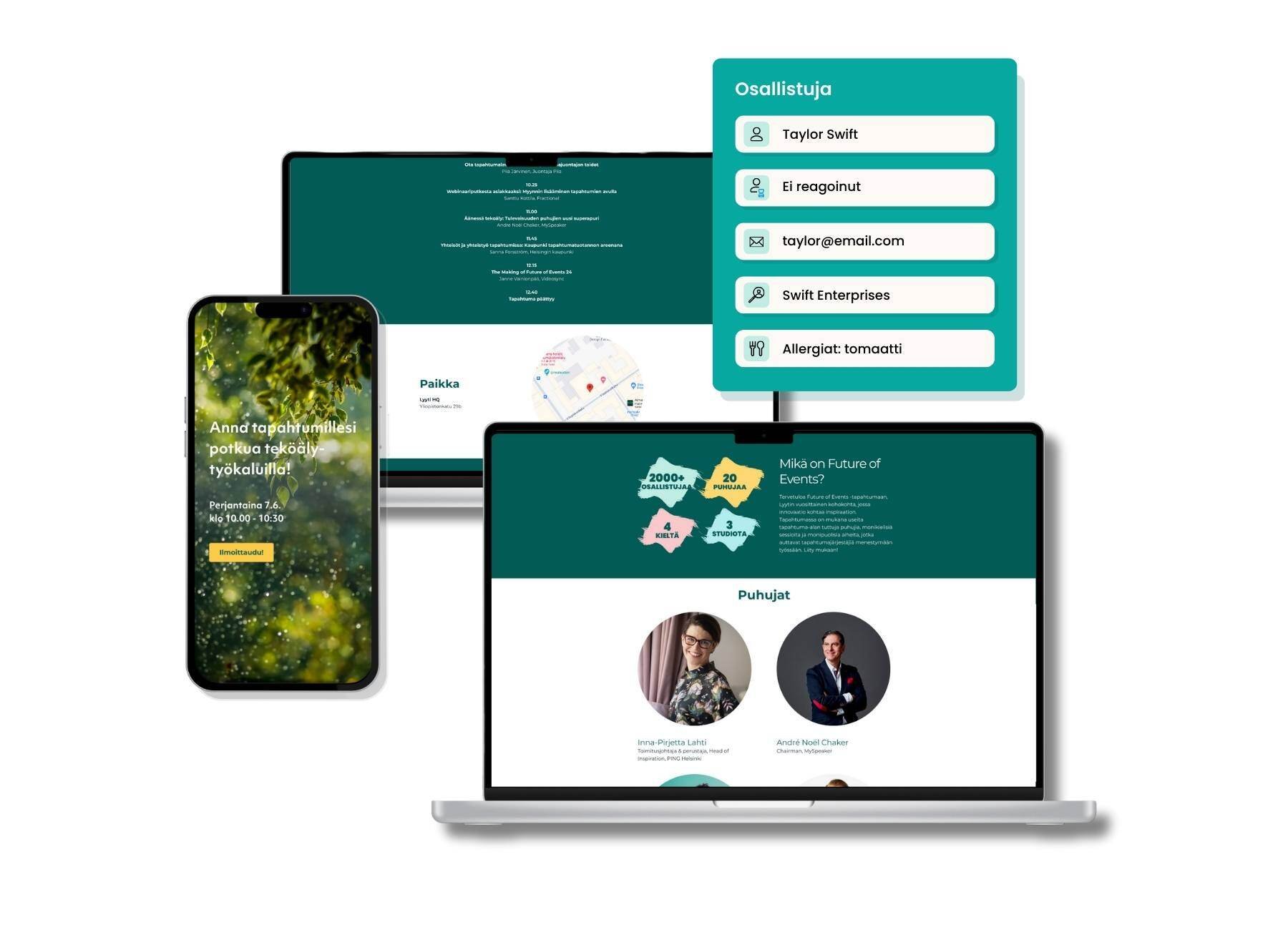 (FI) In-person reg+event website