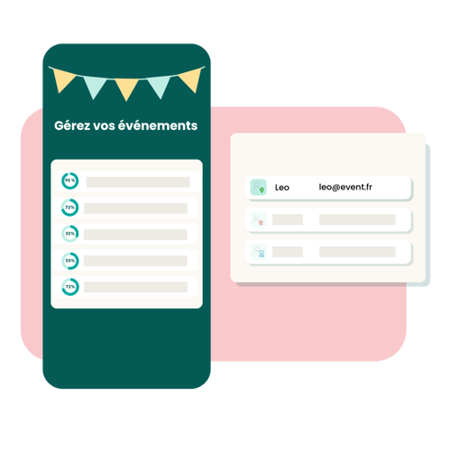 gestion des participants application événements