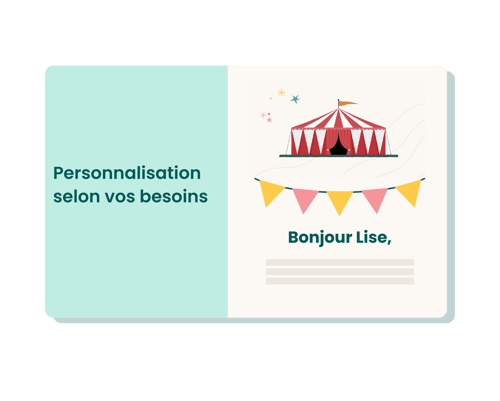 personnalisation evenements