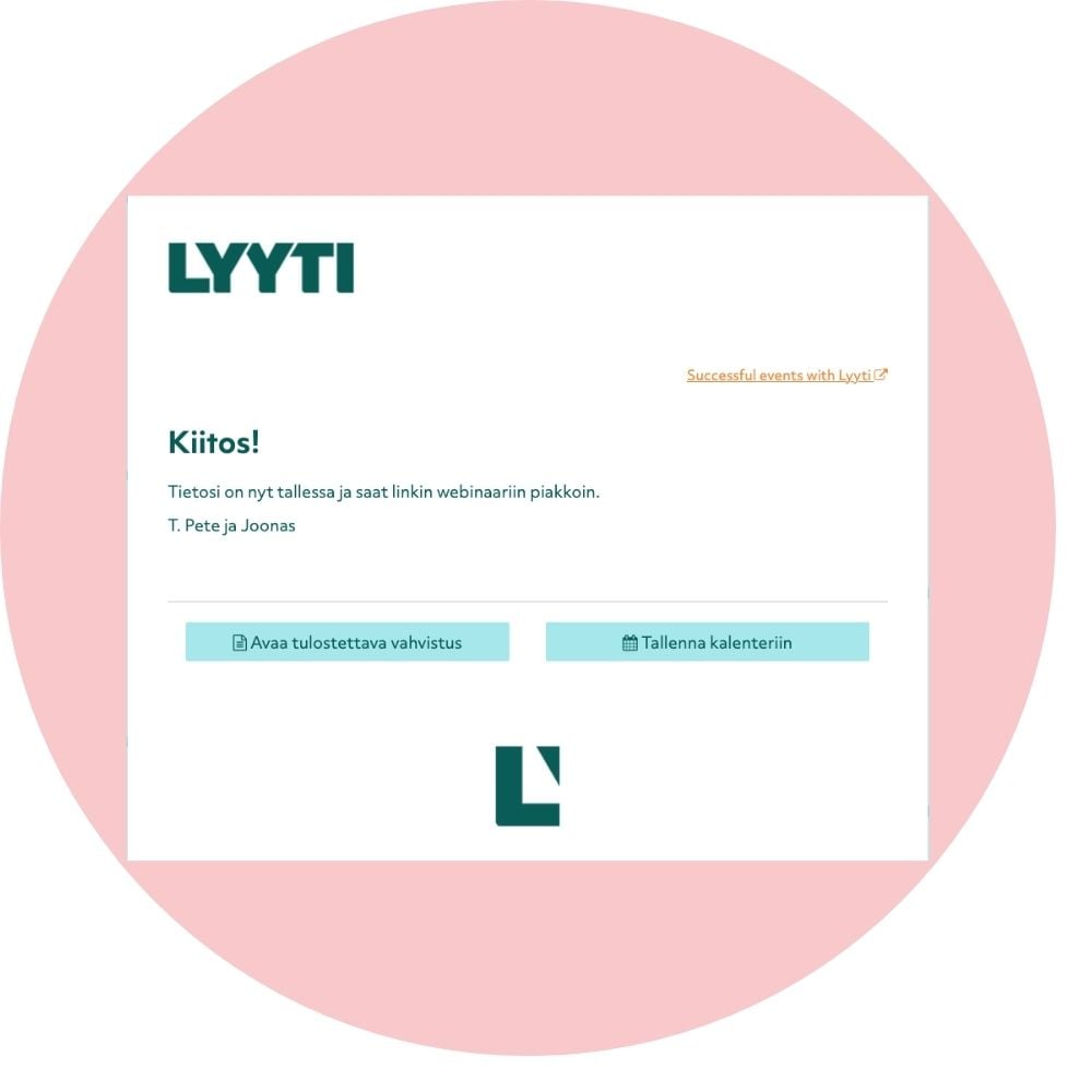 Kiitä osallistujia tyylillä