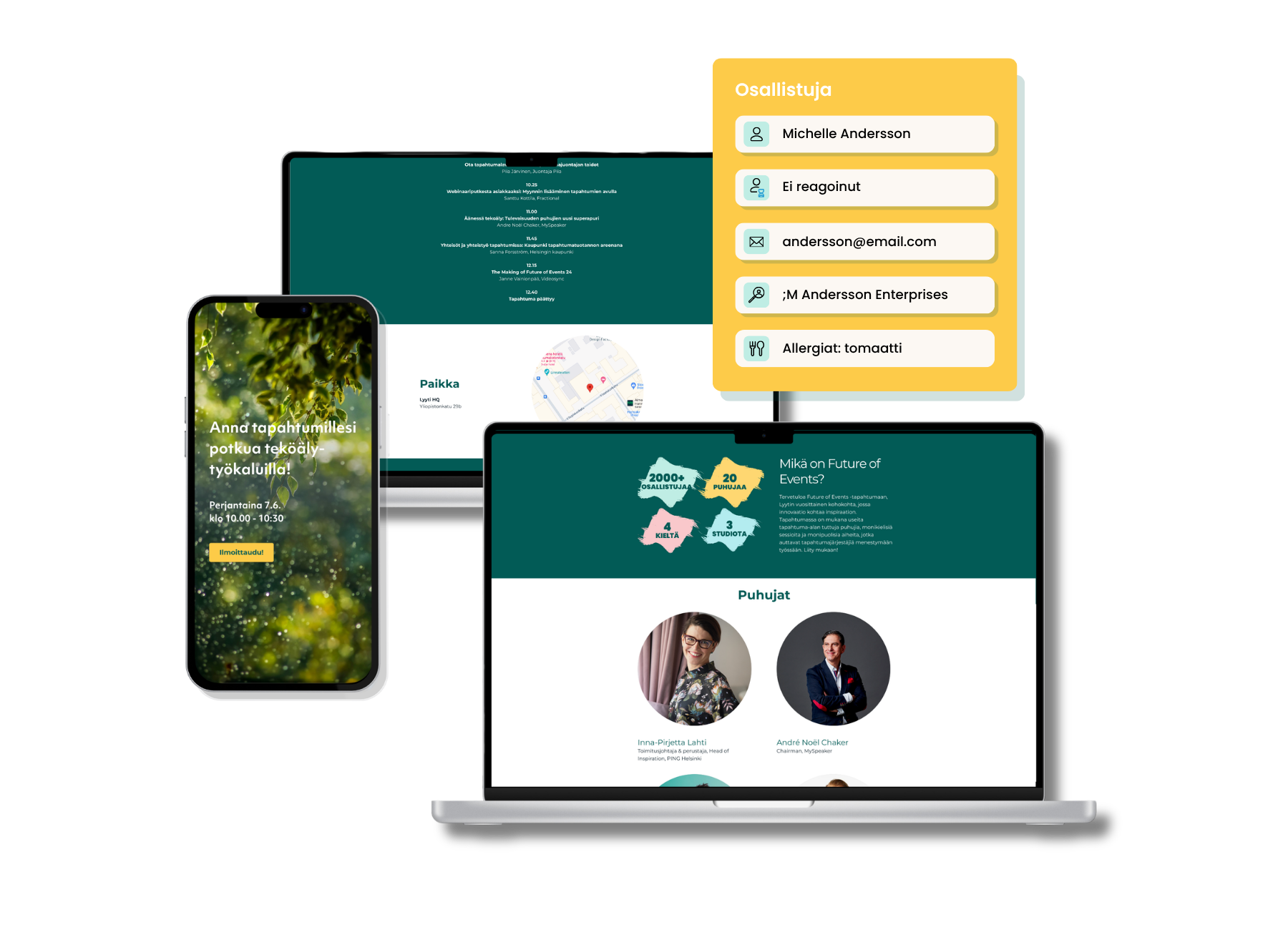 (FI) In-person reg+event website