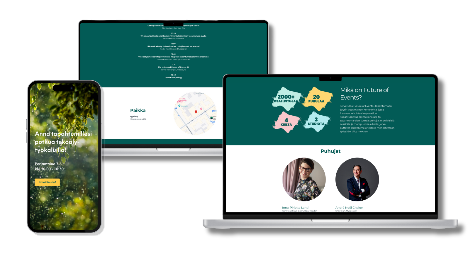 Fi - website builder mockup