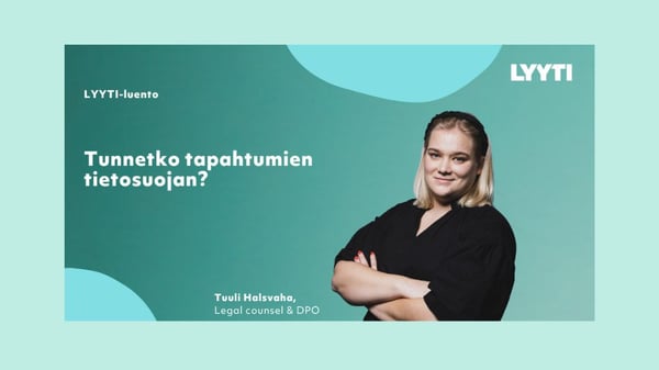 Onko tapahtumien tietosuoja kunnossa?