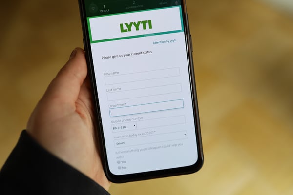 Kriskommunikation med hjälp av Lyyti